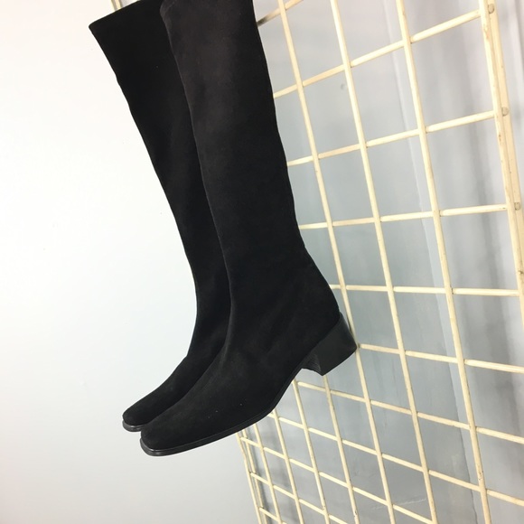 Stuart Weitzman Shoes - Black Suede Boots